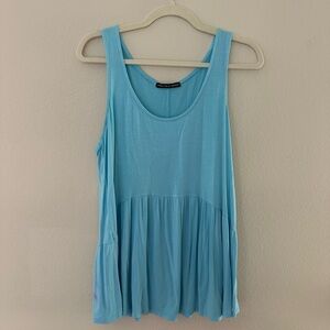 Harlowe & Graham Light Blue Flowy Tank Top